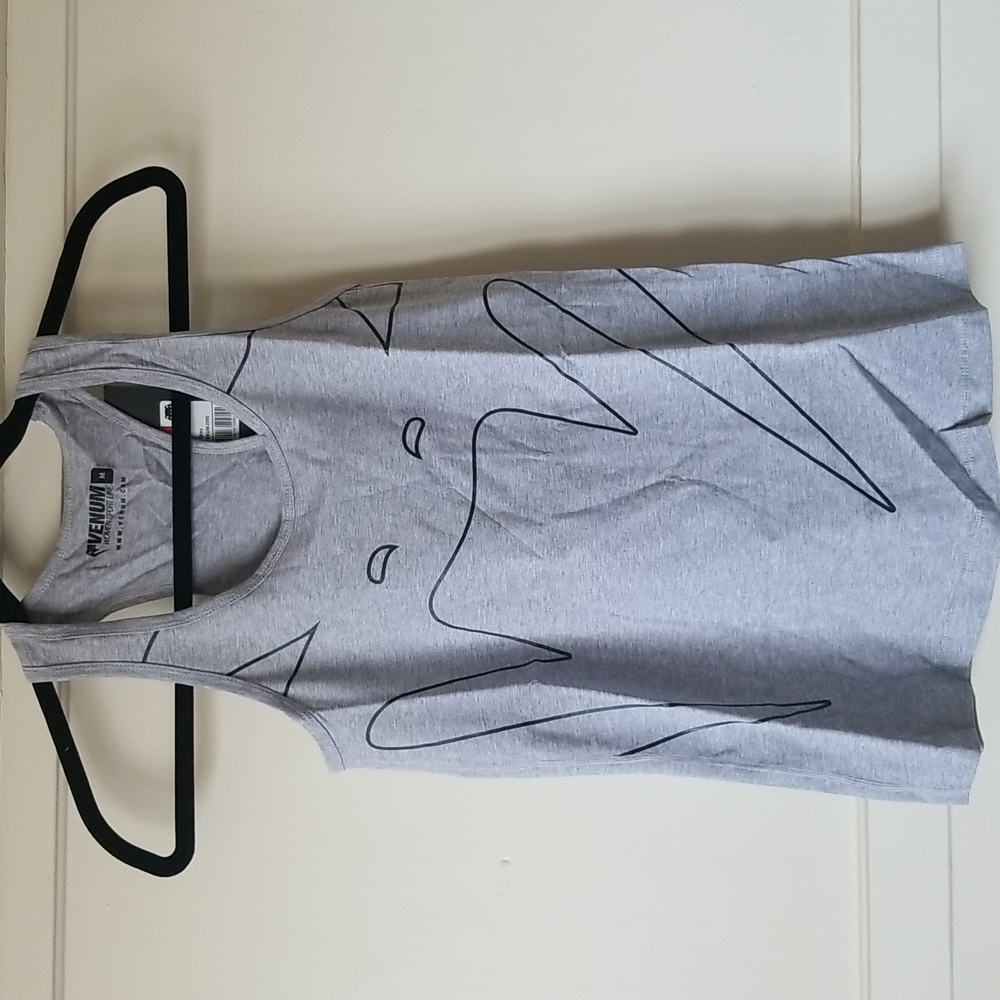 Venum Grey Racerback Tank Top Medium NWT